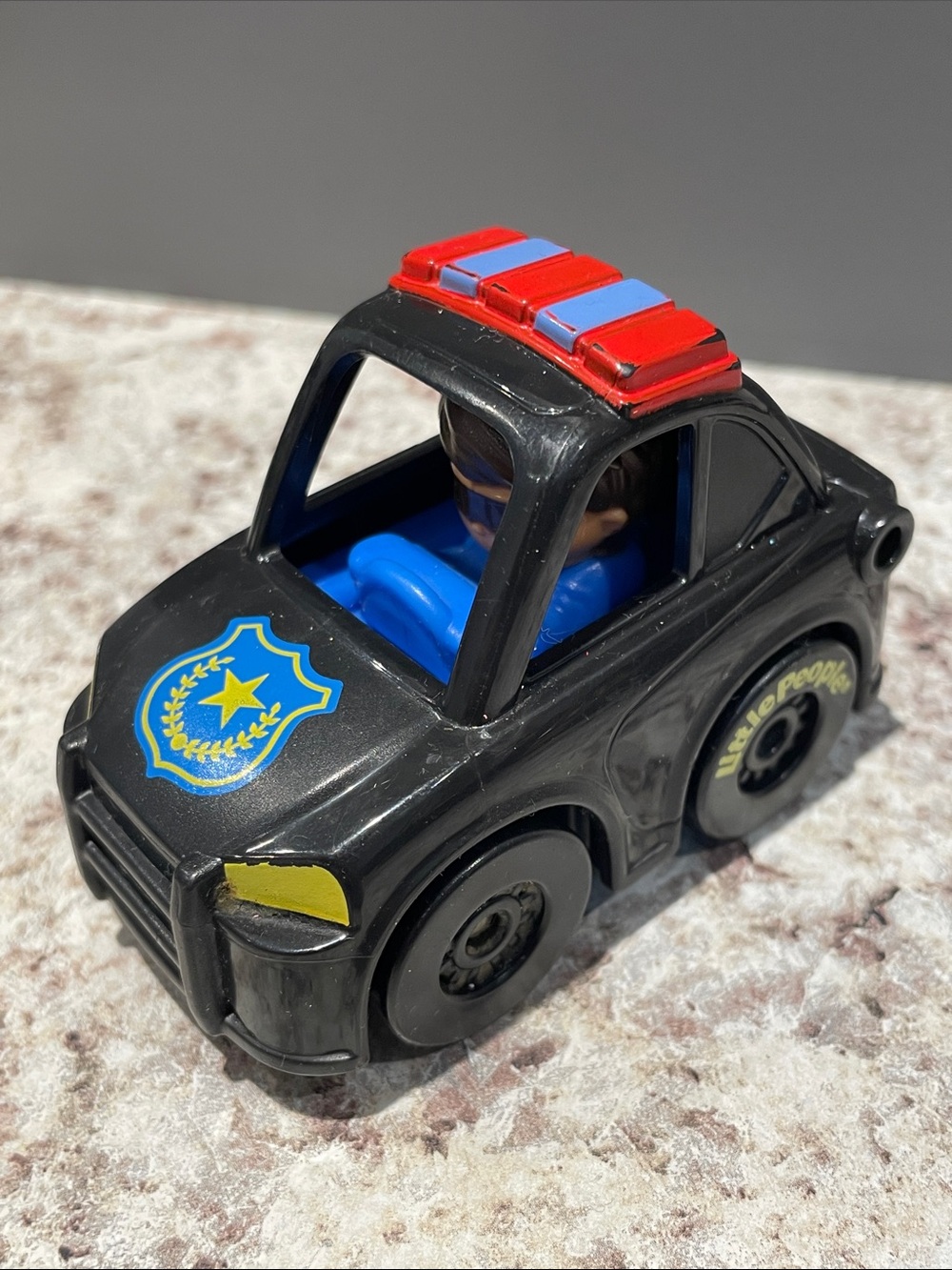 5/$25 Little People Wheelies Black Police Car